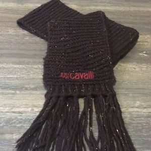 Authentic Just Cavalli cable knit scarf